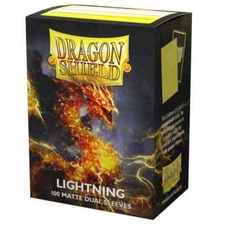 Matte Dual Lightning Case Display Dragon Shield Standard Size Sleeves - 10 Packs