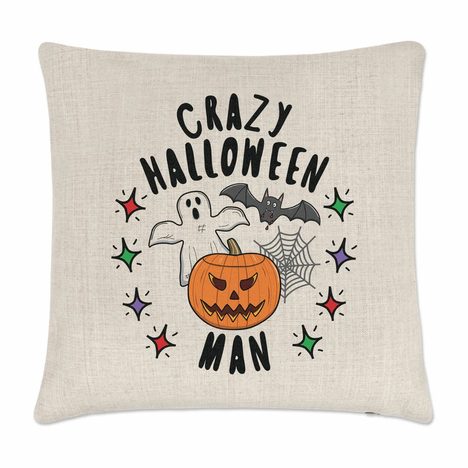 Fou Halloween Homme Stars Coussin Housse Oreiller Papa Boyfriend Fantôme Drôle - Photo 1/1