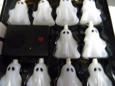 Halloween MUSICAL SOUND AFFECTS GHOST String Lights 10 cnt Battery
