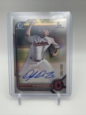 2022 Bowman Draft Chrome Dylan Delucia refractor auto! /499 Guardians