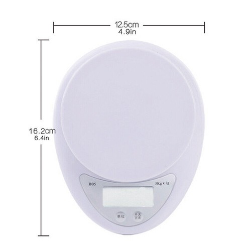 5kg LCD Digital Scales Kitchen Electronic Cooking Food Bowl Scale Measuring Tool - Picture 4 of 12
