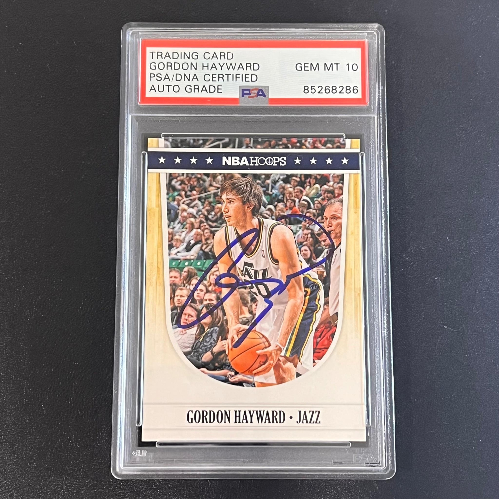 2012-13 NBA Hoops Artist Proofs #235 Gordon Hayward Signed AUTO 10 PSA Slabbed J 