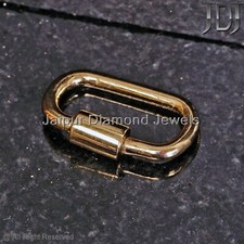 Solide 14k or Jaune Mousqueton Fermoire Trouvaille Handmade Bijoux Cadeau