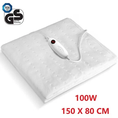 MVPOWER Elektrische Heizdecke Abschaltautomatik Wärmedecke Kuscheldecke Wärmeunterbett