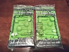 New 2 Stonerware Ice Cube Trays Flexible Rubber Tray Novelty Gift Baking Craft 