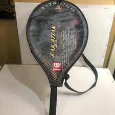 Wilson Pete Sampras Rak Attak 23 Titanium Tennis Racquet w/Cover preowned