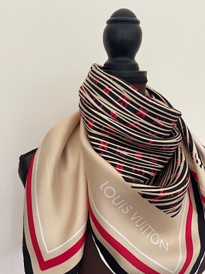 Louis Vuitton スカーフ 赤・黒・ベージュ s-l400.jpg