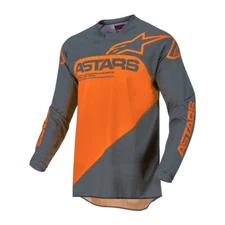 Alpinestars Racer Supermatic Orange/Gray MX Off-Road Jersey Men's Sizes SM - XL