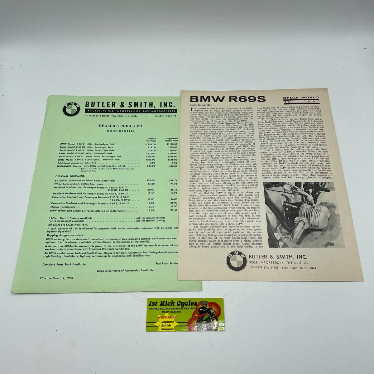 Bmw cycle price list sale