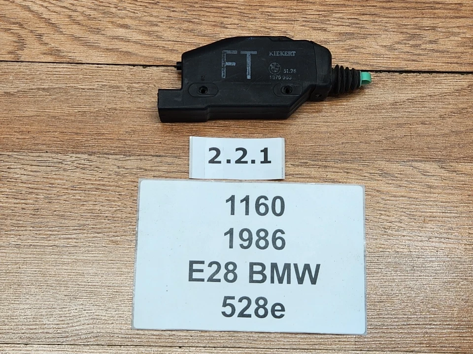 ✅ 82-88 Actuador de bloqueo de puerta del lado del conductor delantero izquierdo OEM BMW E28 528 535 Foto 2 de 4