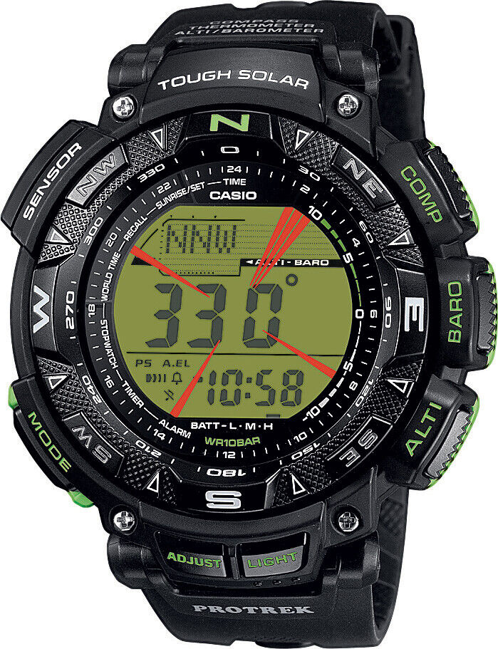 Casio Protrek Triple Sensor Solar Powered Men's Watch PRG Casio Protrek Triple Sensor Solar Powered Men's Watch PRG