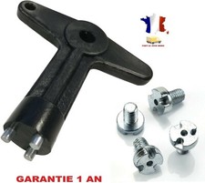 Cl� de jantes enjoliveur avec 4 �crous (courts) de serrage anti-vol pour Renault