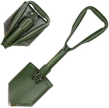 German Military Issue Tri-fold Shovel Entrenching Tool Steel Construction 