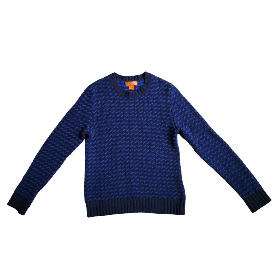 Suéter Joe Fresh Hombres Juniors S/P Pequeño Tejido Azul Marino Pullover Mezcla de Lana L/Slv Foto 3 de 4