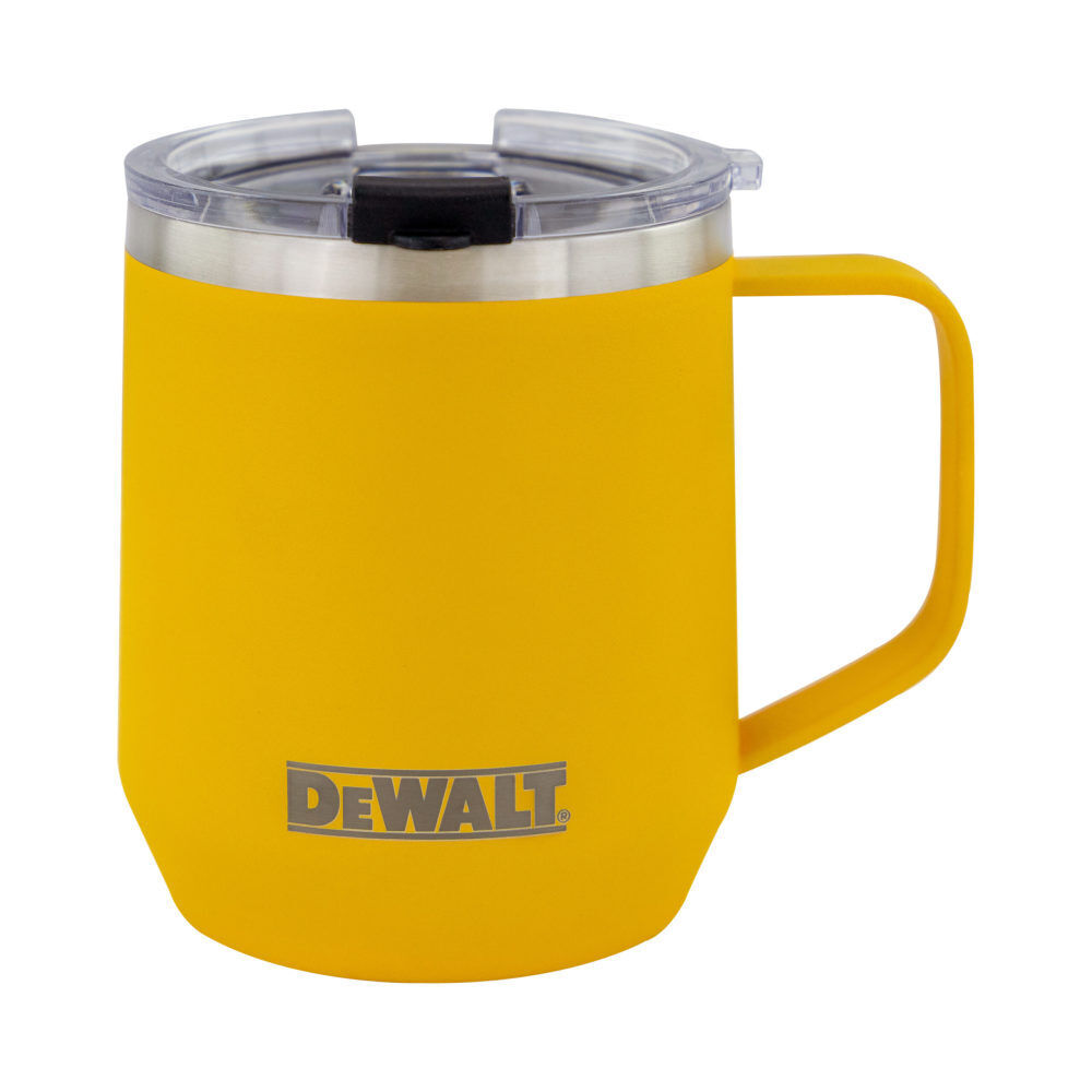 DeWalt DXC14CMYS 14 Oz Insulated Yellow Stainless Steel Coffee Mug