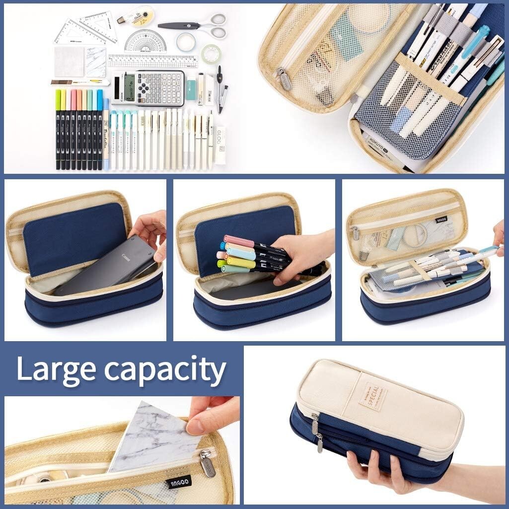 Pencil Case Big Capacity Office College School Pencil Pouch Large Storage