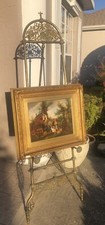 Fine Antique 19C Victorian Aesthetic Gilt Brass 72  Adjustable Art Easel