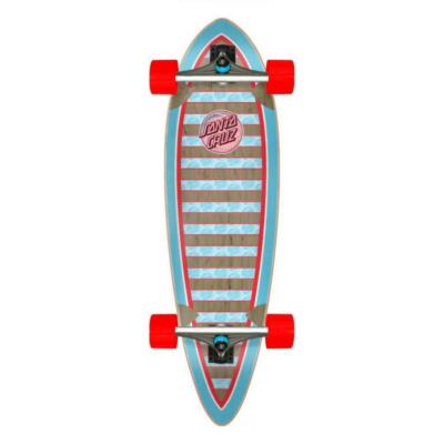 Santa Cruzer Factory Complete Skateboard Decoder Wave Pintail Multi 33''