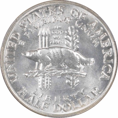 Wisconsin Commemorative Silver Half Dollar 1936 MS67 CACG - Picture 4 of 4