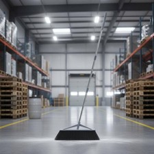 Industriebesen mit langem Stiel gro&szlig;e Reinigungsfl&auml;che f&uuml;r Au&szlig;enbereich, Fabrik