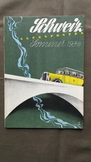 344 Prospekt / Broschüre SCHWEIZ Alpenposten 1936