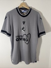 Bristol Rovers 2023/24 Away Football Shirt Size Large Macron Soccer Jersey Grey
