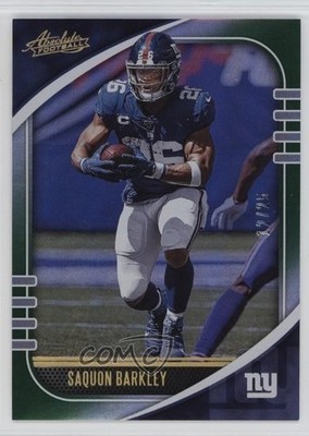2020 Panini Absolute Spectrum Green 12/25 Saquon Barkley #10 18er