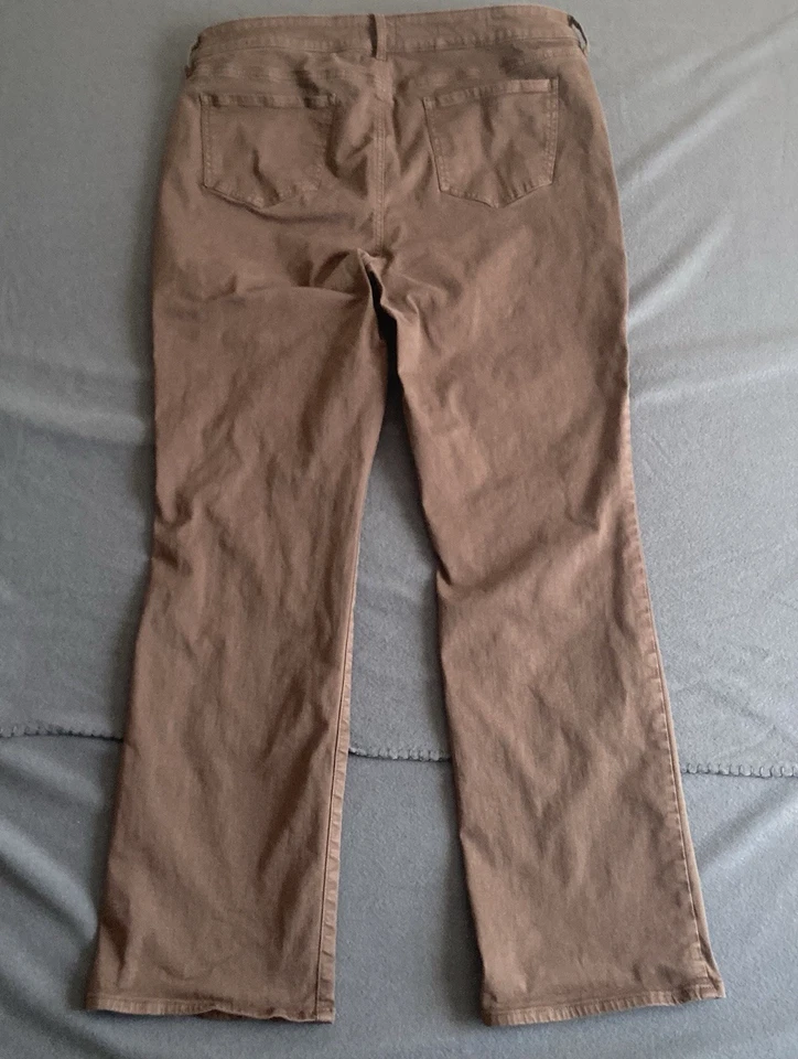 NYDJ Jeans Womens 16 Brown Marilyn Straight Lift Tuck Stretch Casual Comfort - Image 2 of 4
