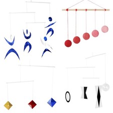 Set of 4X Montessori Mobile, Gobbi Mobile, Munari Mobile, Dancer Mobile, Octa...