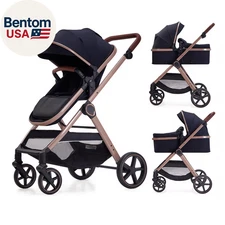 2 in 1 Baby Stroller, Newborn Infant Toddler Convertible Bassinet Pram Stroller