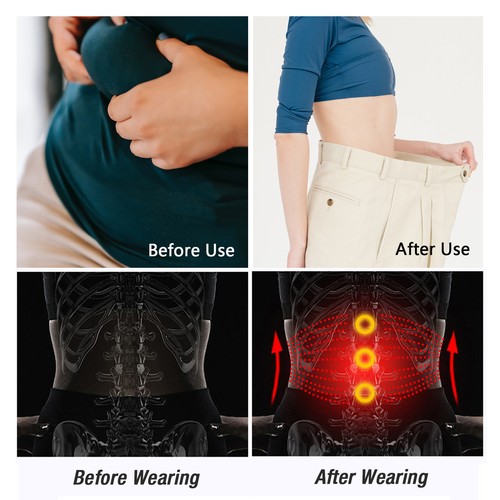 Women Waist Trimmer Sauna Belt Sweat Band Wrap Body Shaper Fat Burner Shapewear - Picture 8 of 28