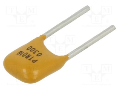 3A THT Beutel Sicherung: PTC Polymer PTR016V Imax: 100A