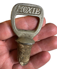 Antiguo tapón de botella Moxie tapón de corcho mango en relieve publicidad de refrescos c1900