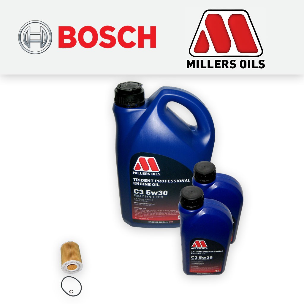 SERVICE KIT for BMW X3 (E83) 3.0I M54 OIL FILTER +7L 5w30 C3 OIL (2004-2006)