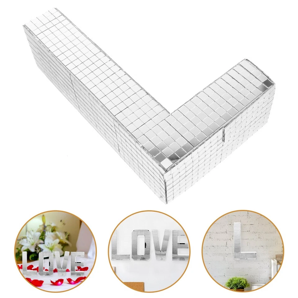 Adesivo da parete a specchio Adesivo da parete con lettera Adesivo decorativo - Immagine 2 di 4