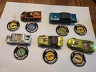 Lot of 5 Hot Wheels Redlines with buttons