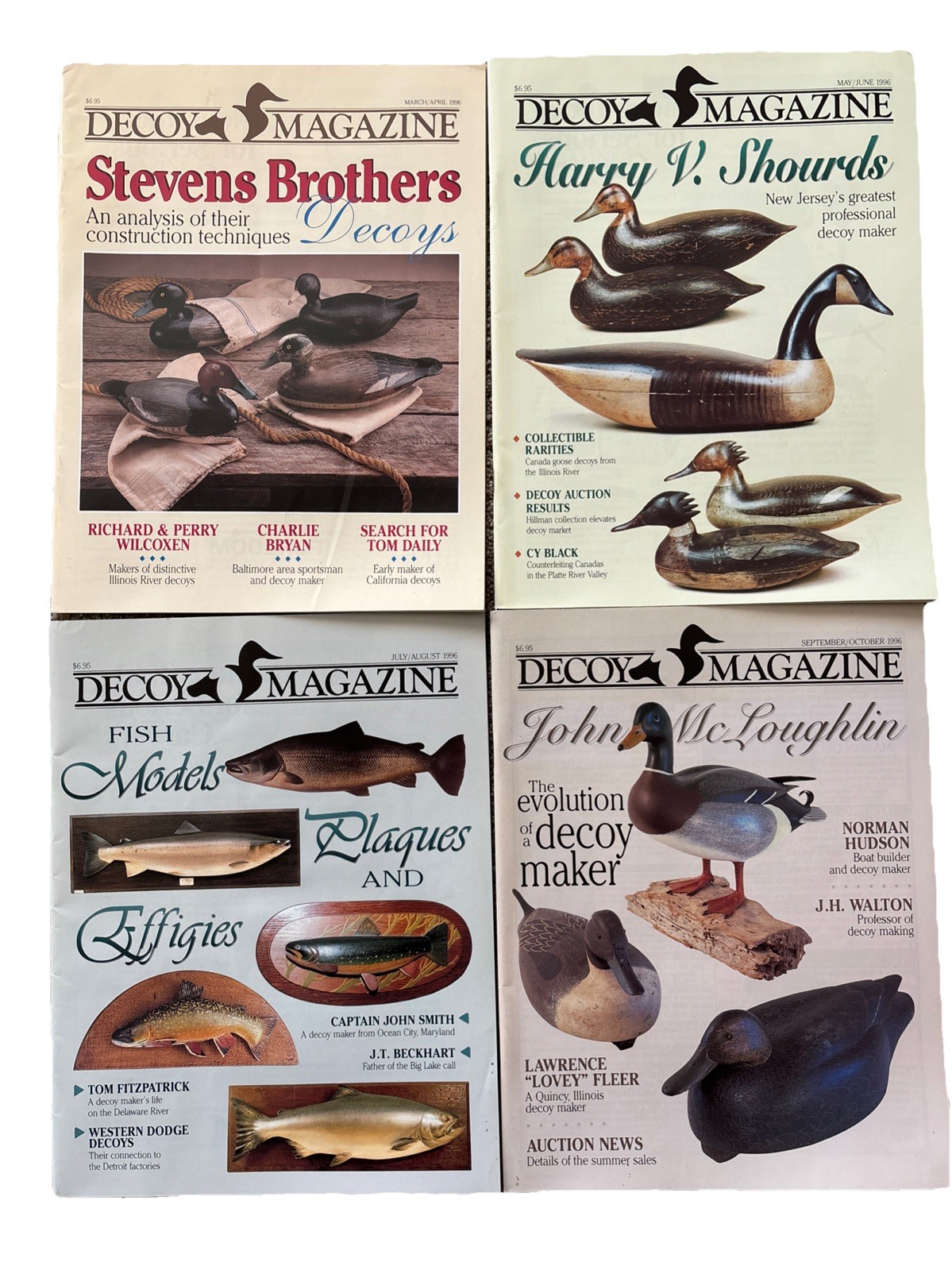 Decoy Magazine Lot Of 4 From 1996