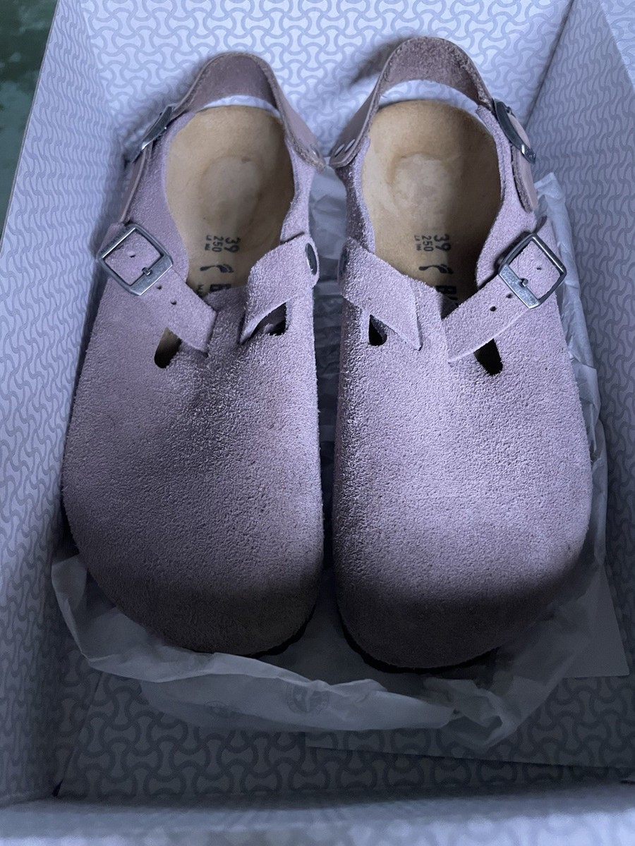 Birkenstock Faded Purple Tokio II Suede Clogs Size 39