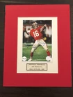 Joe Montana Signed 5x7 Photo In a 8x10 Matt. HOF. COA. 49ers