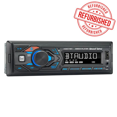 Single Din Bluetooth / USB / AUX / LCD Display Mechless Blue Backlit Stereo