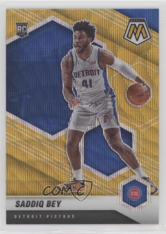 2020-21 Panini Mosaic Gold Wave Prizm Saddiq Bey #209 Rookie RC 14sx