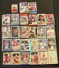 27-card Joe Montana Football Card Lot San Francisco 49ers Kansas City Chiefs