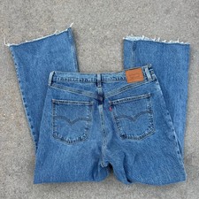 Levi's 70s High Flare Jeans Size 32x30 RAW HEM READ PC9 A0899-0002