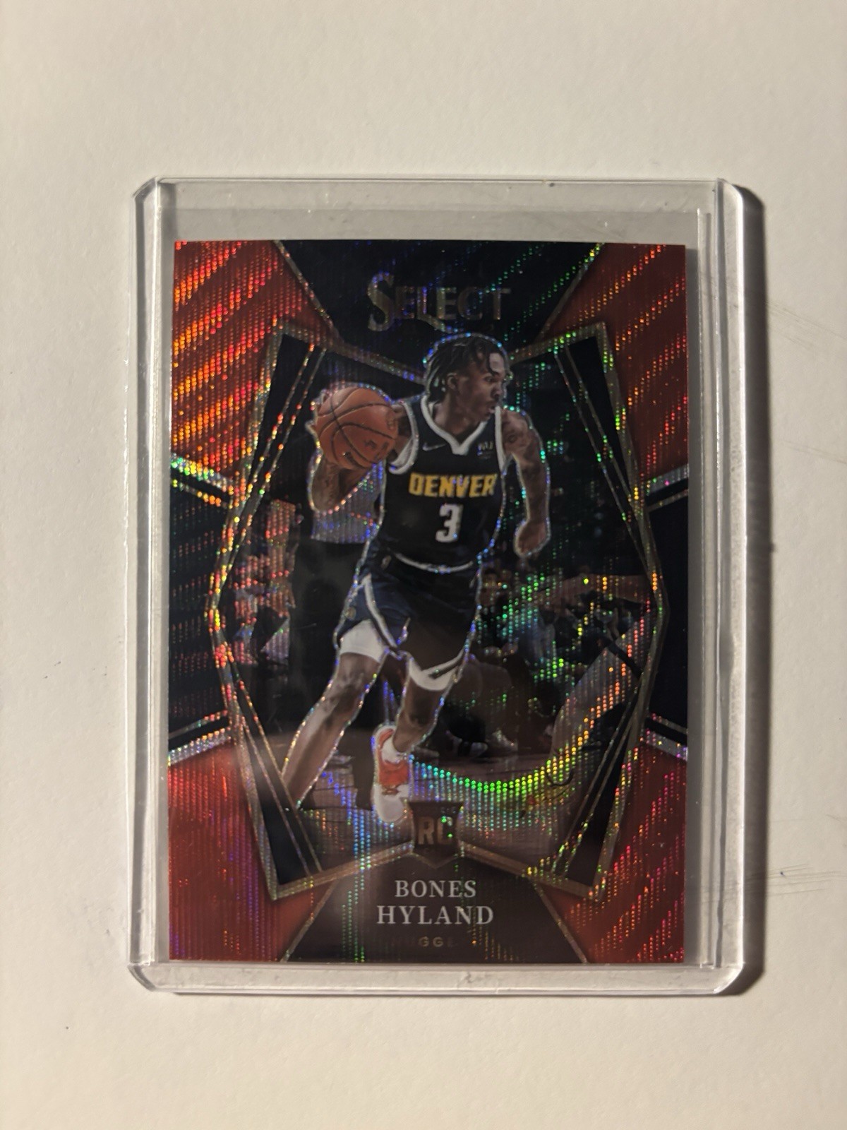 2021-22 Panini Select - Premier Level Bones Hyland #174 Orange Flash Prizm (RC)