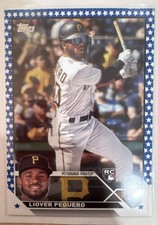 2023 Topps Complete Set - Liover Peguero #238 Blue Star /299 (RC)