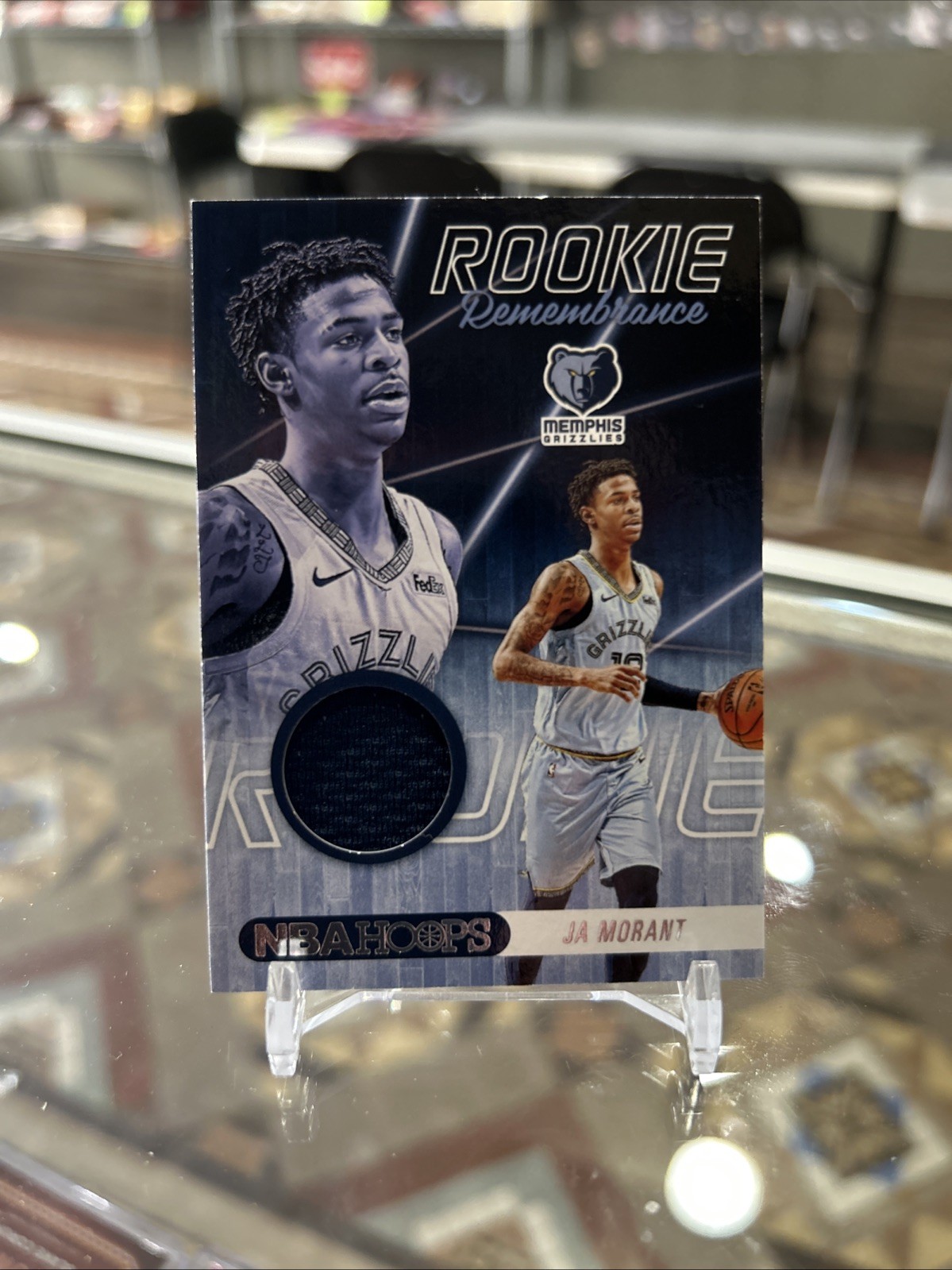 2020-21 Panini Hoops Rookie Remembrance SS-2 Ja Morant Jersey Swatch Insert SP!!