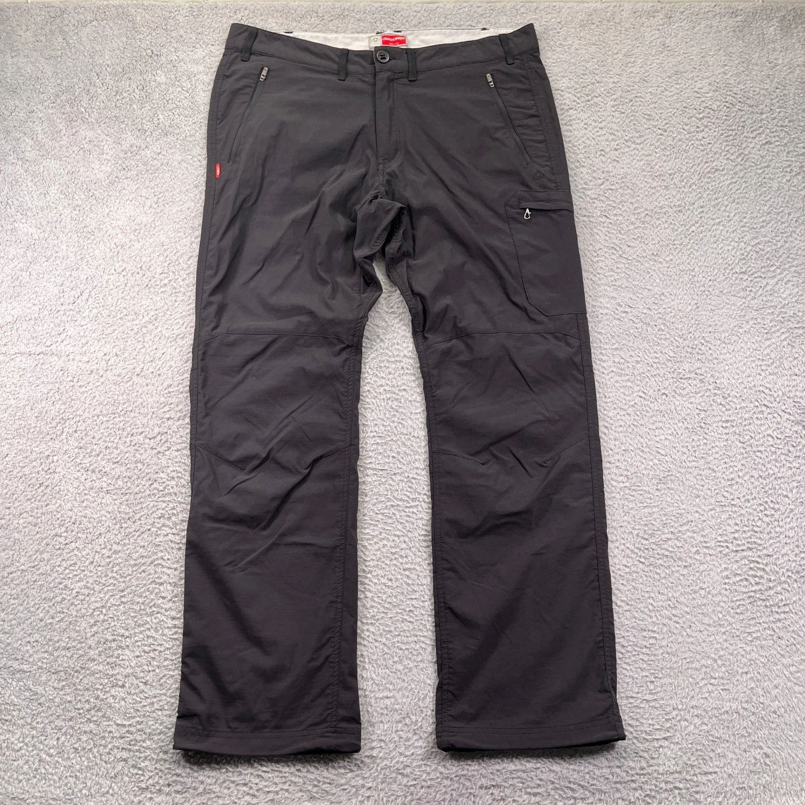 Craghoppers Cargo Pants Mens 38R Gray Insect Resistant Outdoor Hiking Travel