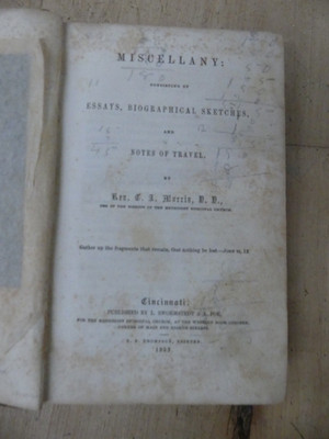 Miscellany: Consisting of Essays, Biographical Sketches & Notes of Travel, 1853