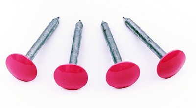 4 Pack Survey Stake Marine Galvanized Pink Property Marker Boundary