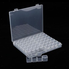 56 Grids Plastic Bead Storage Containers Box with Hinged